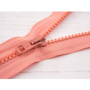 Kostěný zip 60cm dělitelný - broskvový B-11