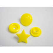 Patentky KAM hvězda 12mm - žluté 10sad