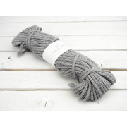 Šňůra bavlněná kulatá  8mm - KLUBKO - ŠEDIVÁ