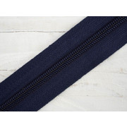 Stuha pro spirální zip 5mm  navy - 058