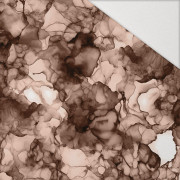ALCOHOL INK / Mocha Mousse  - Hydrofobní česaná teplákovina