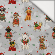 CHRISTMAS DOGS VZ. 1 - lehký, česaný úplet