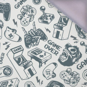 GAME OVER ( retro ) / bílý - softshell