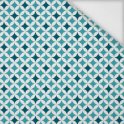 ROZETY / azurovo-granátový - softshell