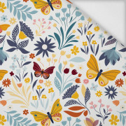 FOLKOVÉ MOTÝLY/ bílý - softshell