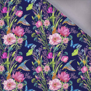 LEDŇÁČEK A MOTÝLI (LEDŇÁČEK NA LOUCE) / tmavomodrý - softshell