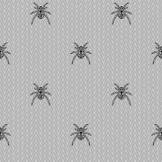 PAJĄKI / NOCNY ZEW / biały - dzianina pętelkowa 