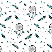 LAPAČE SNŮ / aqua - teplákovina