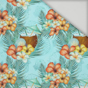 KOKOSY I KWIATKI - rychleschnoucí tkanina