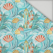 DESKI I MUSZELKI / fale - rychleschnoucí tkanina