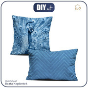 OZDOBNÉ POLŠTÁŘE -  páv (Classic Blue)