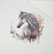 WATERCOLOR HORSE - Paneel (60cm x 50cm) Hydrofobní česaná teplákovina