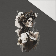 STEAMPUNK WOMEN - Panel (75cm x 80cm) Hydrofobní česaná teplákovina