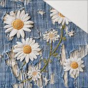 DAISIES DENIM IMITATION VZ. 3 - Hydrofobní česaná teplákovina