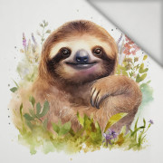 WATERCOLOR SLOTH VZ.2 - Panel (75cm x 80cm) lycra 300g