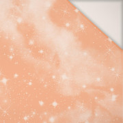 Galaxie / peach fuzz - PERKAL bavlněná tkanina