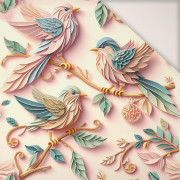 PAPER BIRDS - PERKAL bavlněná tkanina