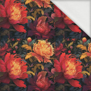 VINTAGE CHINESE FLOWERS VZ. 3 - teplákovina s elastanem ITY