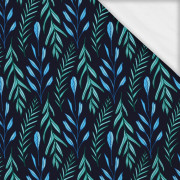 MODRY LISTY vz. 3 / černá - single jersey s elastanem ITY