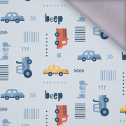 VOZIDLA (BEEP) / azurový (ADVENTURE BEGINS) - softshell