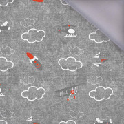 LETADLA (LETADLA) / ACID WASH šedý - softshell