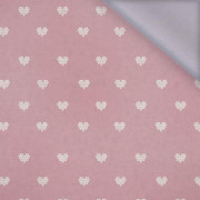 SRDCE / (acid) růžový (NORSKÉ VZORY) - softshell