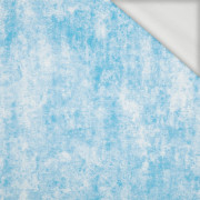 GRUNGE (azurová) - Organická Teplákovina