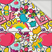 BAREVNÉ NÁLEPKY VZ. 2 - dzianina pętelkowa