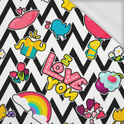 BAREVNÉ NÁLEPKY VZ. 3 - dzianina pętelkowa