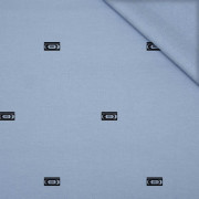 VHS (černý) / B-06 blankytná - teplákovina PE240