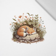 SLEEPING FOX - Paneel (60cm x 50cm) bavlněná tkanina