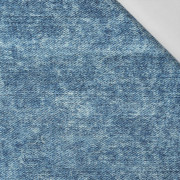 ROZŘEZANÝ JEANS (Atlantic Blue) - tkanina bawełniana