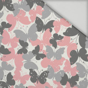 MOTÝLCI / růžoví - rychleschnoucí tkanina