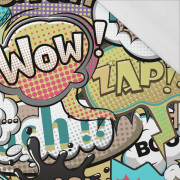 KOMIKS (barevný) - organický úplet single jersey s elastanem 