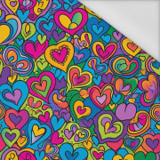 COLORFUL HEARTS - tkanina wodoodporna