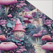 FAIRY WORLD wz.13 (garden) - Hydrofobní česaná teplákovina