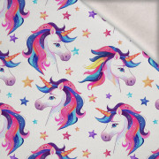 FAIRY WORLD wz.5 (UNICORN) - teplákovina počesaná s elastanem ITY