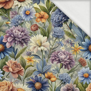 FLOWERS wz.15 - teplákovina počesaná s elastanem ITY