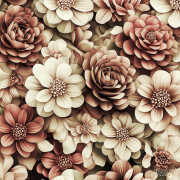 FLOWERS WZ.3/ Mocha Mousse  - teplakovina