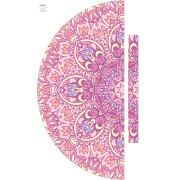 BAREVNÁ MANDALA vz. 2 - panel kalhot "MAXI" - Viskózový jersey
