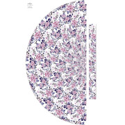 KVĚTY ŠÍPKOVÉ RŮŽE vz.1 (KVETOUCÍ LOUKA) (Very Peri) - panel kalhot "MAXI" - Viskózový jersey