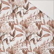 FLOWERS WZ.11/ Mocha Mousse  - Hydrofobní česaná teplákovina