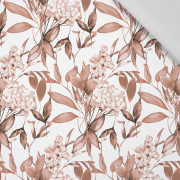 FLOWERS WZ.11/ Mocha Mousse  - tkanina bawełniana