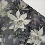 PASTEL FLOWERS WZ.1 - Hydrofobní česaná teplákovina
