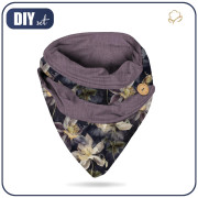 ŠÁTEK PLETENEC -pastel flowers wz.3