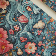 SEA WORLD vz. 2 (46 cm x 50 cm)  - tlustá ekologická koženka tlačená