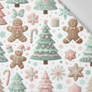 Pastel Christmas wz. 2 - tkanina bawełniana