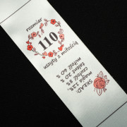 Štítek holčičí   - rozměr 110 - Sada 4 ks