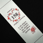 Štítek holčičí   - rozměr 158 - Sada 4 ks