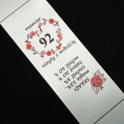 Štítek holčičí   - rozměr 92 - Sada 4 ks